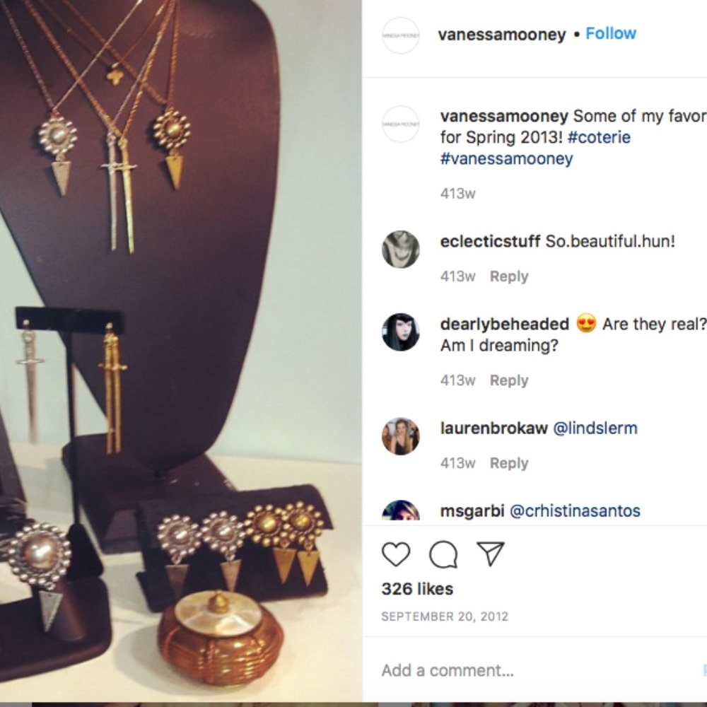 Vanessa Mooney sonnet of the sword silver dagger necklace - Picture 3 of 5